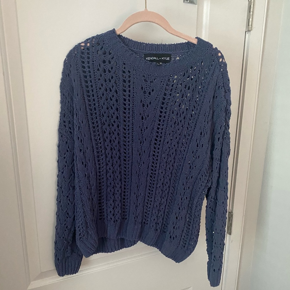 Kendall & Kylie Open Knit Sweater